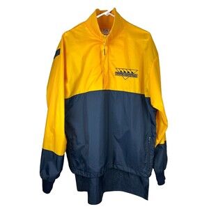 Sew Sporty Rockford Crew Rowing Jacket Vintage Blue Gold Size XL USA Made